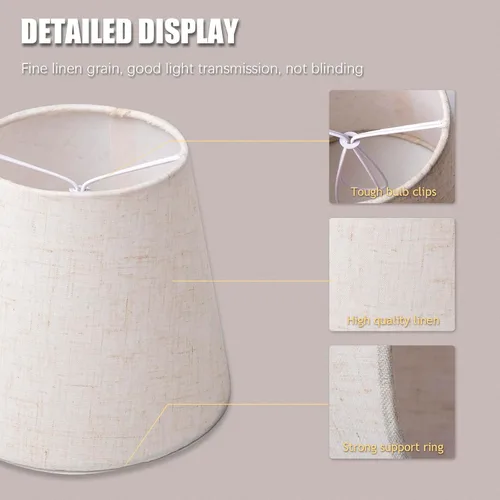 Miniatura 6 de Pequeña pantalla de lámpara con clip para bulbos de candelabro, Mini pantallas de lámpara para candelabros, decoración del hogar, pantalla