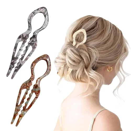 Miniatura 11 de Horquillas francesas para mujer, horquillas para el cabello mayoritario, pinzas elegantes para mujeres para recoger, moños, mecanismo de bloqueo