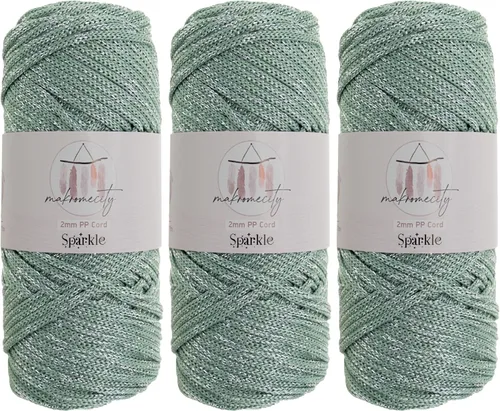 Miniatura 79 de Makromecity, Cordón de macramé de poliéster de 2 mm x 38 m (125 yardas) 2 mm de polipropileno, cordón de macramé para crochet, bolsas de macramé
