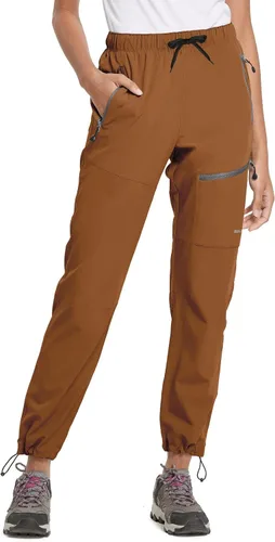 Baleaf - Pantalones cargo de senderismo para mujer, de secado rápido, ligeros, resistentes al agua, con cintura elástica, para todas las estaciones