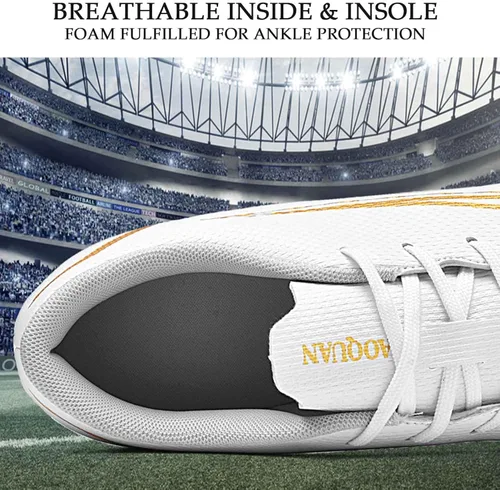 Miniatura 3 de Niber Tenis de fútbol unisex AG para entrenamiento juvenil en interiores tenis de fútbol atlético equipo de fútbol TF 22zn-cd-awhite 4 niños grandes