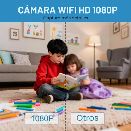 Miniatura 3 de ZMDCAM Mini cámara de seguridad, 1080P HD WiFi para el hogar, cámara interior y exterior para bebé/mascota/niñera, cámara IP visión remota