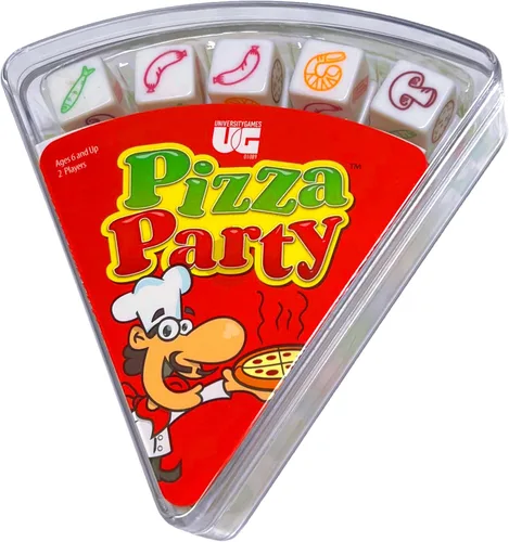 University Games, Juego de dados de fiesta de pizza, juego de dados para niños y familias, a partir de 6 años