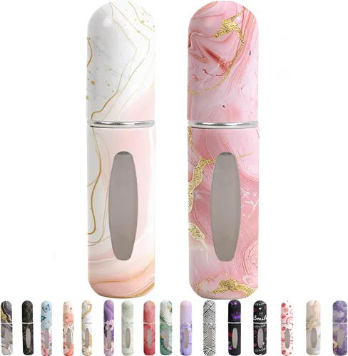 Miniatura 13 de Botellas de perfume atomizador recargable para viaje – Mini rociador portátil a prueba de fugas para colonia y aceites esenciales, botellas