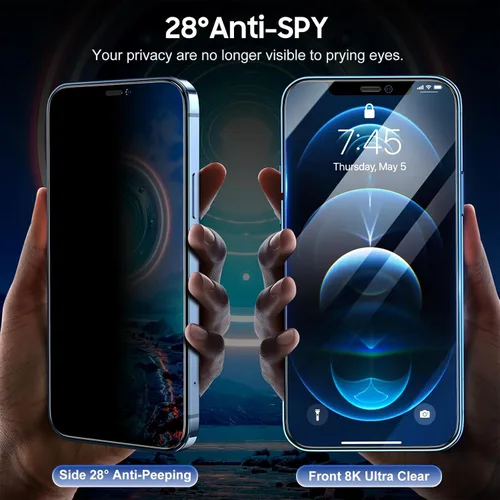 Miniatura 3 de UniqueMe Protector de pantalla de privacidad para iPhone 12/iPhone 12 Pro