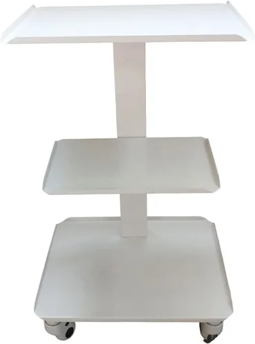 Miniatura 8 de TECHTONGDA Carrito de belleza móvil para salón, carrito rodante de 3 niveles, carrito de esteticista con ruedas, carrito de rodillo de salón