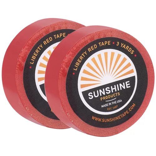 Miniatura 28 de Sunshine Tape Paquete de 3 rollos de cinta adhesiva para peluca, 3/4 pulgadas x 36 yardas, doble cara, grado médico, cinta de tupé y peluca