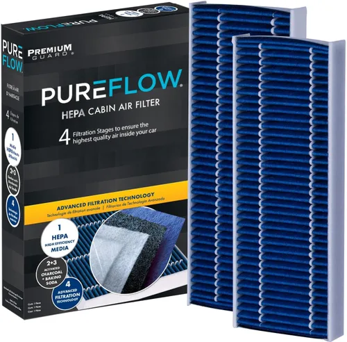 Miniatura 3 de Filtro de aire de habitáculo HEPA PureFlow PC5764HX Compatible con Nissan Frontier 2005-2020, Pathfinder 2005-2012, Xterra 2005-2015, Pickup
