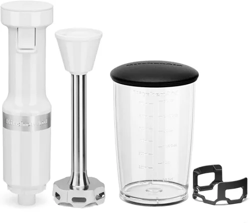 Miniatura 3 de KitchenAid Batidora de mano con cable de velocidad variable KHBV53, color blanco, (paquete de 2)