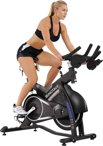 Miniatura 8 de Sunny Health & Fitness Stationary Exercise Bike Machine w/ Adjustable Cushion Seat & Multi-Grip Handlebar, Indoor Cycling Equipment for Home Cardio