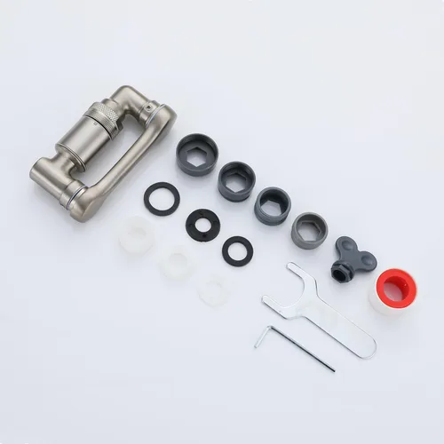 Miniatura 3 de Extensor de grifo giratorio de 1080 grados para fregadero de cocina, extensión aireadora de níquel cepillado