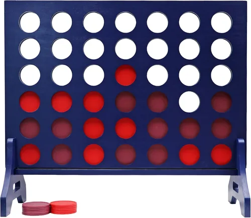Miniatura 27 de Tailgating Pros Cuatro en una fila gigante azul marino premium con funda de transporte – Juego de patio al aire libre de gran tamaño – ¡Muchos