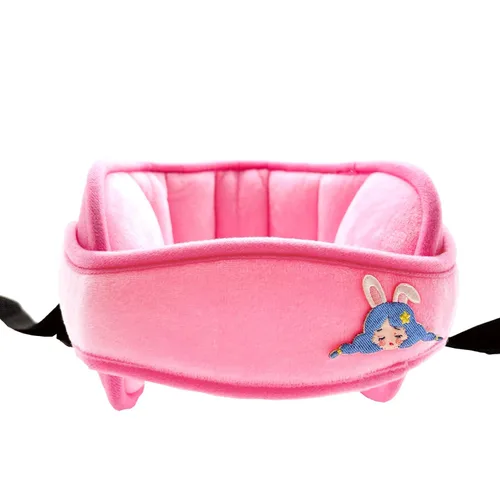 Miniatura 8 de Banda de apoyo para la cabeza del asiento de automóvil para bebé, cómodo soporte de almohada para cabeza y cuello, ajustable, alivio del cuello