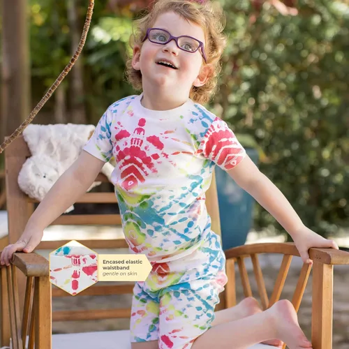Miniatura 2 de Burt's Bees Baby - Pijama de camiseta de manga corta y shorts para bebé niña
