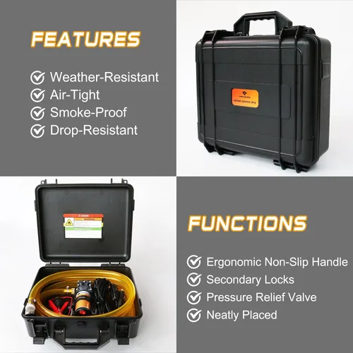 Miniatura 6 de Kit de bomba de transferencia de combustible Steauty 12V 75W, mueve hasta 110 galones de gasolina o diésel por hora, con tubo de combustible de alta