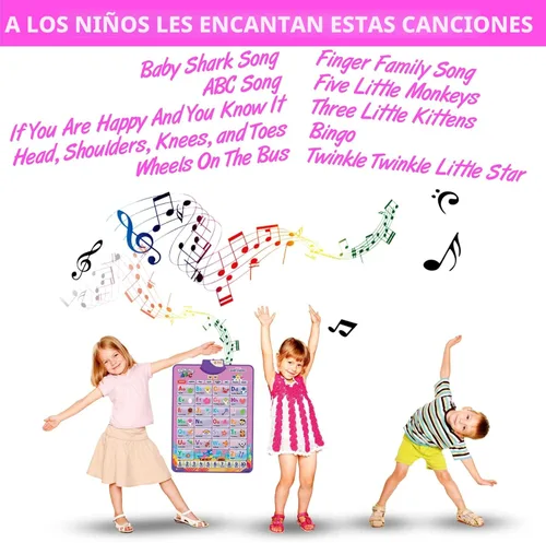 Miniatura 5 de Pinkfong BabyShark - Juguete de aprendizaje del alfabeto y números para niñas, edición rosa, tapete musical oficial de PinkFong Los mejores