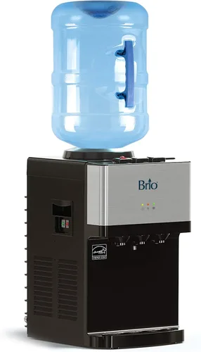 Brio Dispensador de enfriador de agua para encimera de carga superior de edición limitada con agua fría caliente y temperatura ambiente. Aprobado
