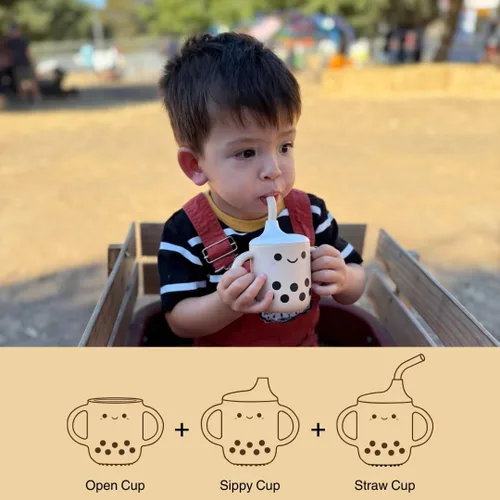 Miniatura 2 de Barks & Babbles Boba Baby Silicone Training Sippy Cup