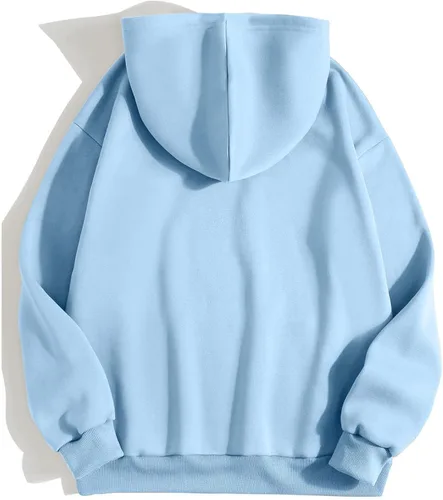 Miniatura 2 de MEIBAN Los Angel Men Women Letter Graphic Hooded Print Round Neck Long Sleeve Sweatshirt Tops Swear Shirts