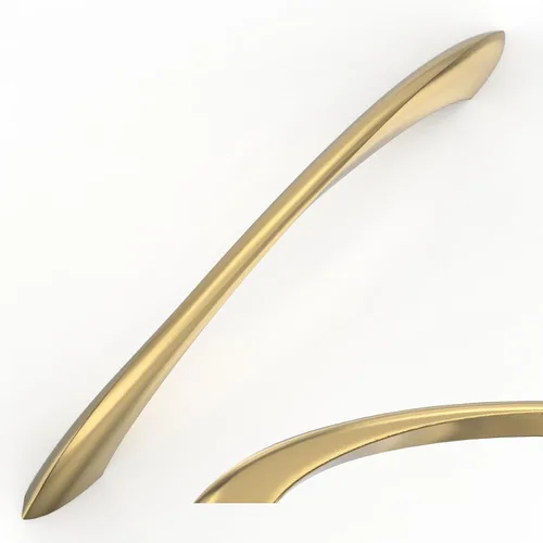 Miniatura 16 de Amerdeco - Paquete de 10 tiradores de gabinete dorados cepillados de 3 pulgadas (76mm) con orificio central, herrajes dorados para cocina, tiradores