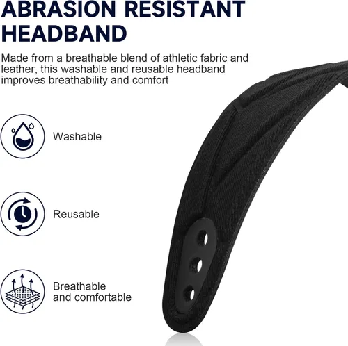Miniatura 5 de Almohadilla de repuesto para diadema Nova Pro compatible con SteelSeries Arctis Nova Pro/Nova 7 7X 7P/Nova 3/1 1P 1X Auriculares para juegos (negro)
