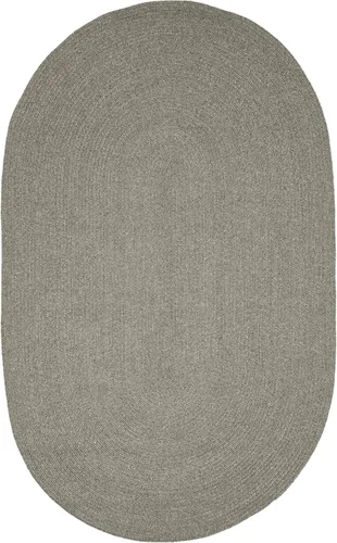 Miniatura 17 de BNM - Alfombra ovalada bohemia para interiores y exteriores con patrón trenzado sólido, perfecta para patio trasero, patio, oficina, sala de estar