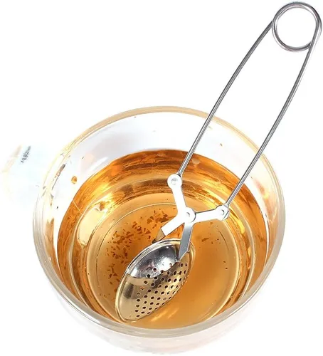 Miniatura 9 de Colador de té, filtro infusor de acero inoxidable en forma de bola, filtro para tés de hojas sueltas, pellizcador de gotas de agua