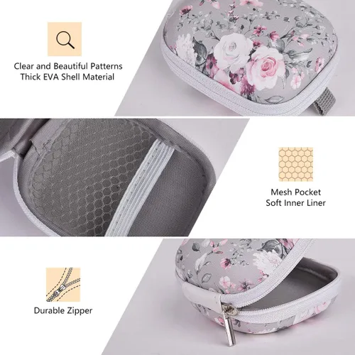 Miniatura 3 de Funda para auriculares, AIRSPO Airpods 4 Funda Airpods Pro 3ª generación Organizador de auriculares Funda de transporte Bolsa de almacenamiento