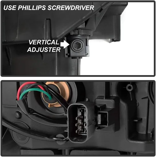 Miniatura 7 de ACANII - Para 2014-2015 GMC Sierra 1500 15-19 2500 3500 HD camión sin OEM LED DRL proyector faros faros montaje
