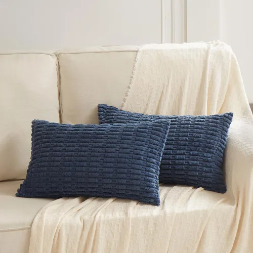 Miniatura 28 de Fancy Homi - Paquete de 2 fundas de almohada decorativas estilo bohemio de 16 x 16 pulgadas para sala de estar, sofá, cama, funda de cojín cuadrada
