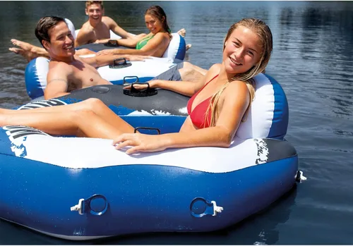 Miniatura 6 de INTEX 58854EP River Run Connect - Salón flotante inflable: cómodo respaldo - portavasos - asas de agarre - conectores fáciles de usar - capacidad