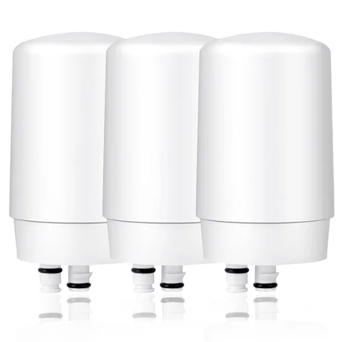 Filtro de repuesto para grifo Brita - Compatible con el sistema de filtros de grifo Brita 36311, FF-200, FF-100 - Paquete de 3 - Se adapta a todos