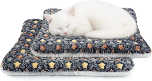 Miniatura 8 de Paquete de 2 camas para conejos - 10 x 13 pulgadas Almohadillas para orina de conejo - Ropa de cama lavable y espesor mejorado (Rosa, M)