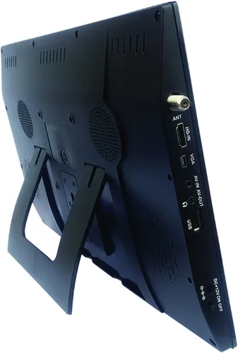 Miniatura 4 de Naxa NT-1400 Televisor portátil de 14.1 pulgadas y reproductor multimedia digital con sintonizador ATSC integrado para TV HD sobre el aire, soporte