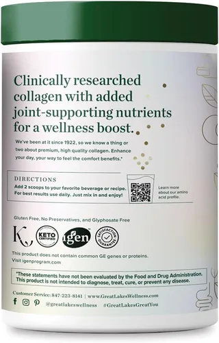 Miniatura 2 de Great Lakes Wellness Movement Boost Advanced - Péptidos de colágeno en polvo con MSM, ácido hialurónico, vitamina C, movilidad y comodidad