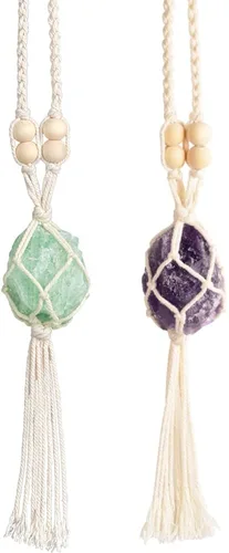 Miniatura 12 de Adornos colgantes de cristal curativos Feng Shui para coche, adorno de meditación, adorno colgante para ventana, para decoración del hogar