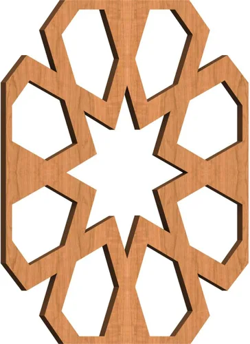 Miniatura 40 de Jackson Decorative Fretwork Wood Wall Panels, Large, 23 3/8" W x 23 3/8" H x 1/4" T, Cherry