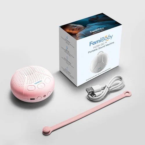 Miniatura 8 de Máquina de sonido para bebés y niños - Chupete de sueño para bebés Máquina portátil de ruido blanco con luz nocturna para guardería 16 sonidos