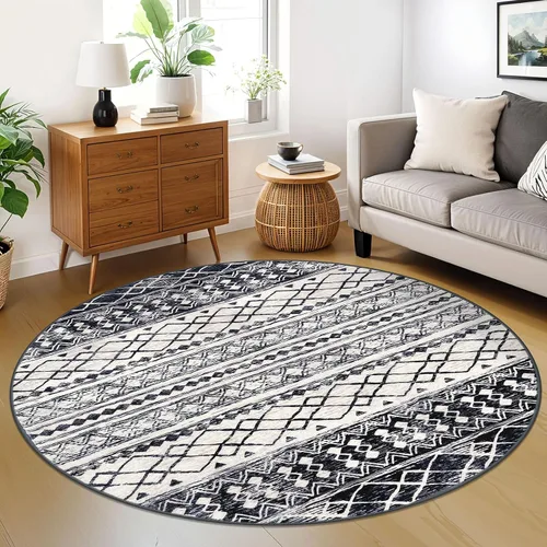 Miniatura 62 de KUTA Alfombras Boho para pasillos de 2.6x10 pies, alfombra de pasillo marroquí lavable, antideslizante, vintage, gris, alfombras de cocina, ultra