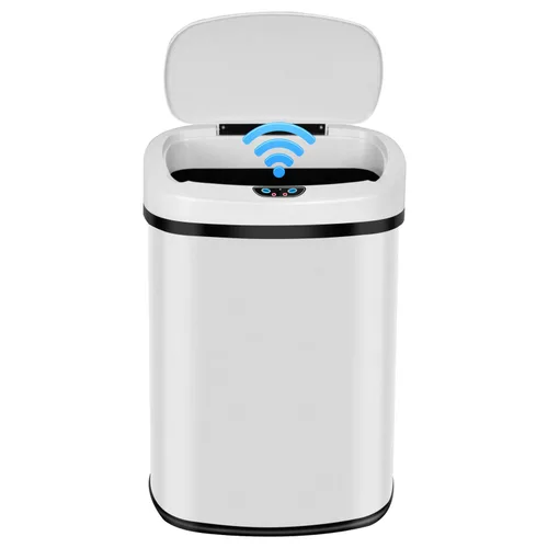 Miniatura 14 de Cubo de Basura con Pedal de Acero Inoxidable de 13 Galones Cubo de Basura de Metal con Tapa Cubos de Basura Grandes para Cocina, Baño, Baño, Oficina