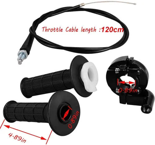 Miniatura 2 de Percha de palanca de freno y mango izquierdo, mango del acelerador, cable del acelerador, para XR80 XR100 CRF70 CRF80 CRF100 Pit Dirt Motor Bike