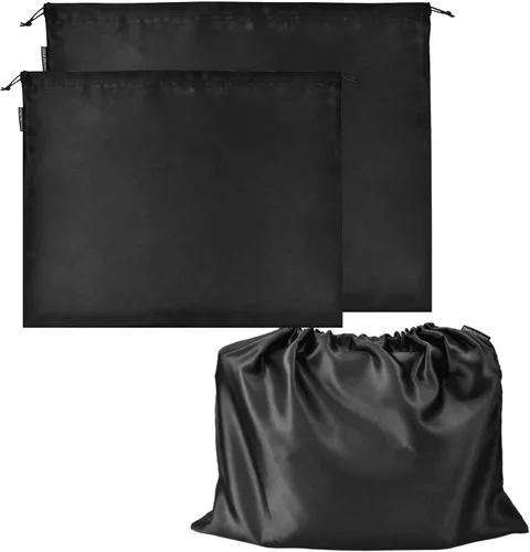 Paquete de 2 bolsas antipolvo para bolsos, bolsas de seda para bolsos, bolsos, zapatos, bolsa con cordón a prueba de polvo, bolsa de almacenamiento