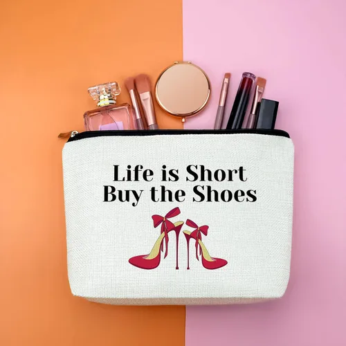 Miniatura 4 de Regalo para amantes de los zapatos, regalos de cumpleaños para amigas, bolsa de maquillaje, regalo de moda para mujeres, regalo de amistad
