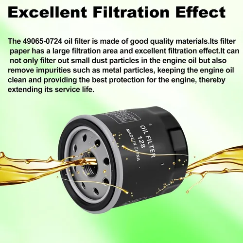 Miniatura 6 de 49065-0724 Filtro de aceite 49065-7010 Reemplazo para Kawasaki FJ180V FX850V FX801V FX751V FX921V FH721V FX1000V FH680V FH381V FH601V FH601D FH77