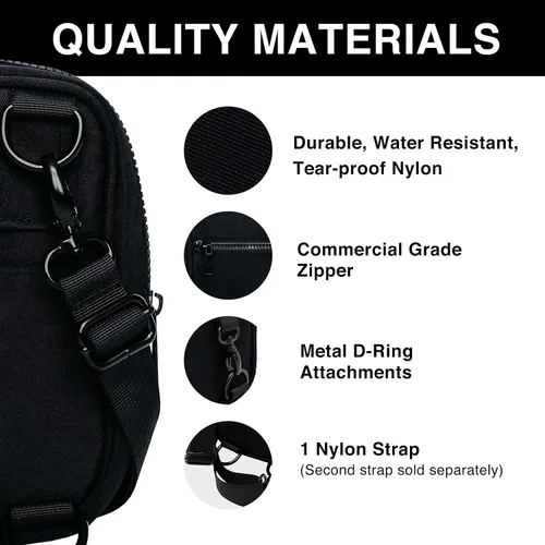 Miniatura 3 de Brixley Bolso Bandolera Cruzado Bolso de Viaje para Mujeres, Bolso Bandolera de 9 Bolsillos, Riñonera de 5 Posiciones Múltiples para Uso Diario