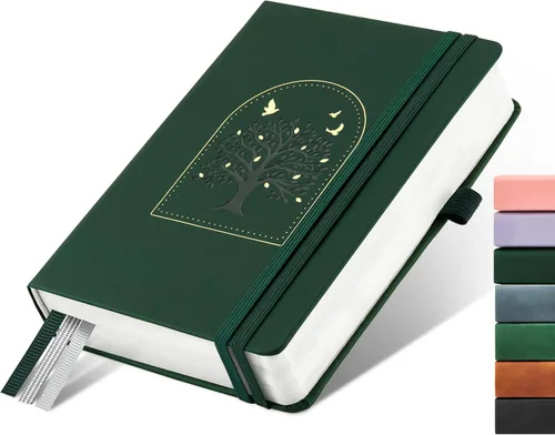 Miniatura 102 de &And Per Se - Cuaderno en blanco, 160 páginas, 5.7 x 8 pulgadas, cuaderno de rayas estrechas con papel grueso para escribir, cuaderno de tapa dura