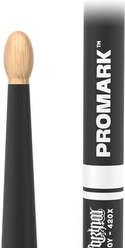 Miniatura 2 de ProMark Baquetas de tambor - Baquetas de Mike Portnoy - ActiveGrip para un agarre seguro y cómodo - Se vuelve más adhesivo a medida que tus manos