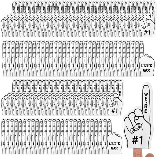 Miniatura 15 de 100 Pieces Mini Foam Finger Football Party Favors #1 Sports Fan Foam Finger Football Party Supply Basketball Baseball Soccer Sporting Events