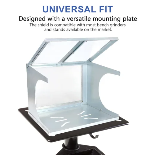 Miniatura 5 de SCOTTCHEN Banco amoladora de ojos cerrado, protector de seguridad universal para chispas y polvo, 1 paquete
