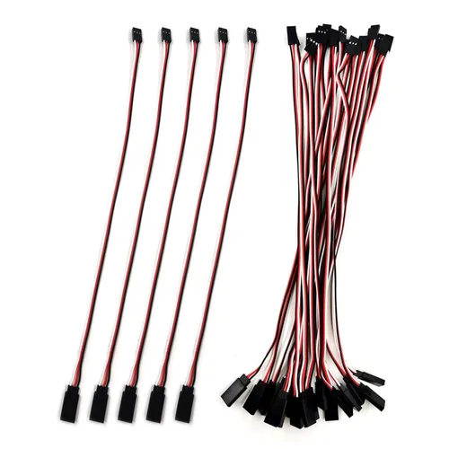 Miniatura 8 de Extensión servo de 3 pines, cable de extensión servo macho hembra JR, utilizado para aviones RC Quadcopter (5 tamaños) 5.9 in/5.9 en 5PCS..
